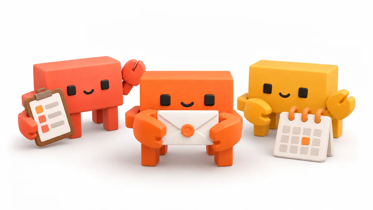 Colorful 3D AI agents representing the Sales Follow-through Team