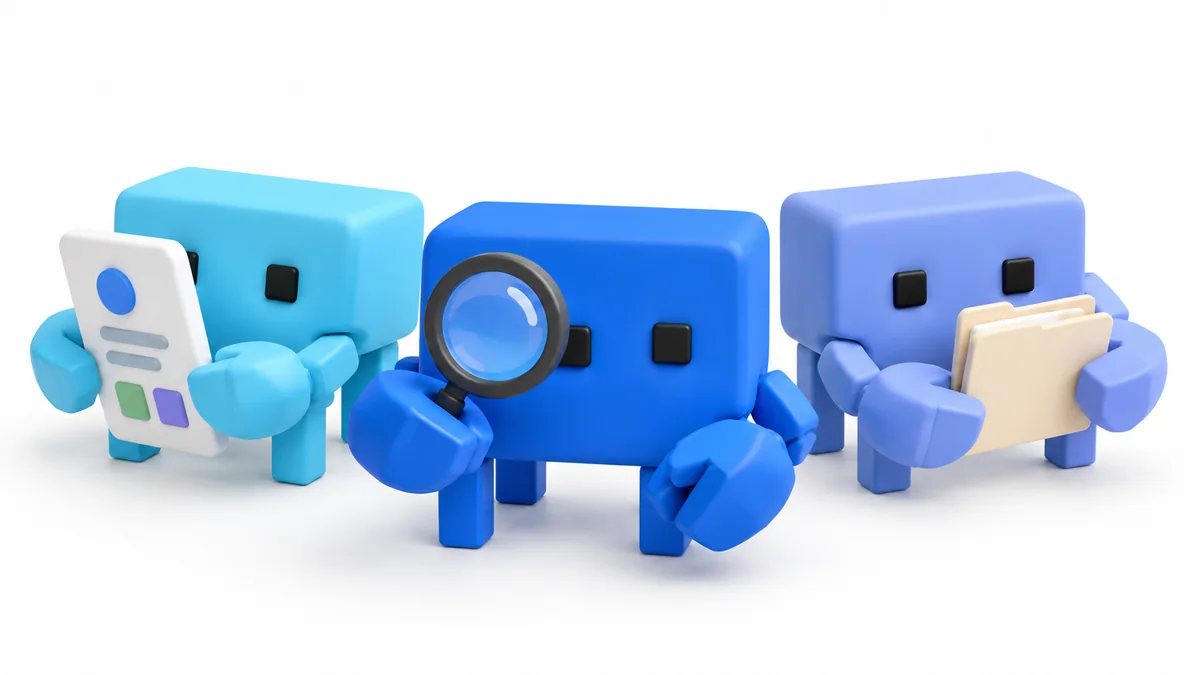 Colorful 3D AI agents representing the B2B Outbound Pipeline Team