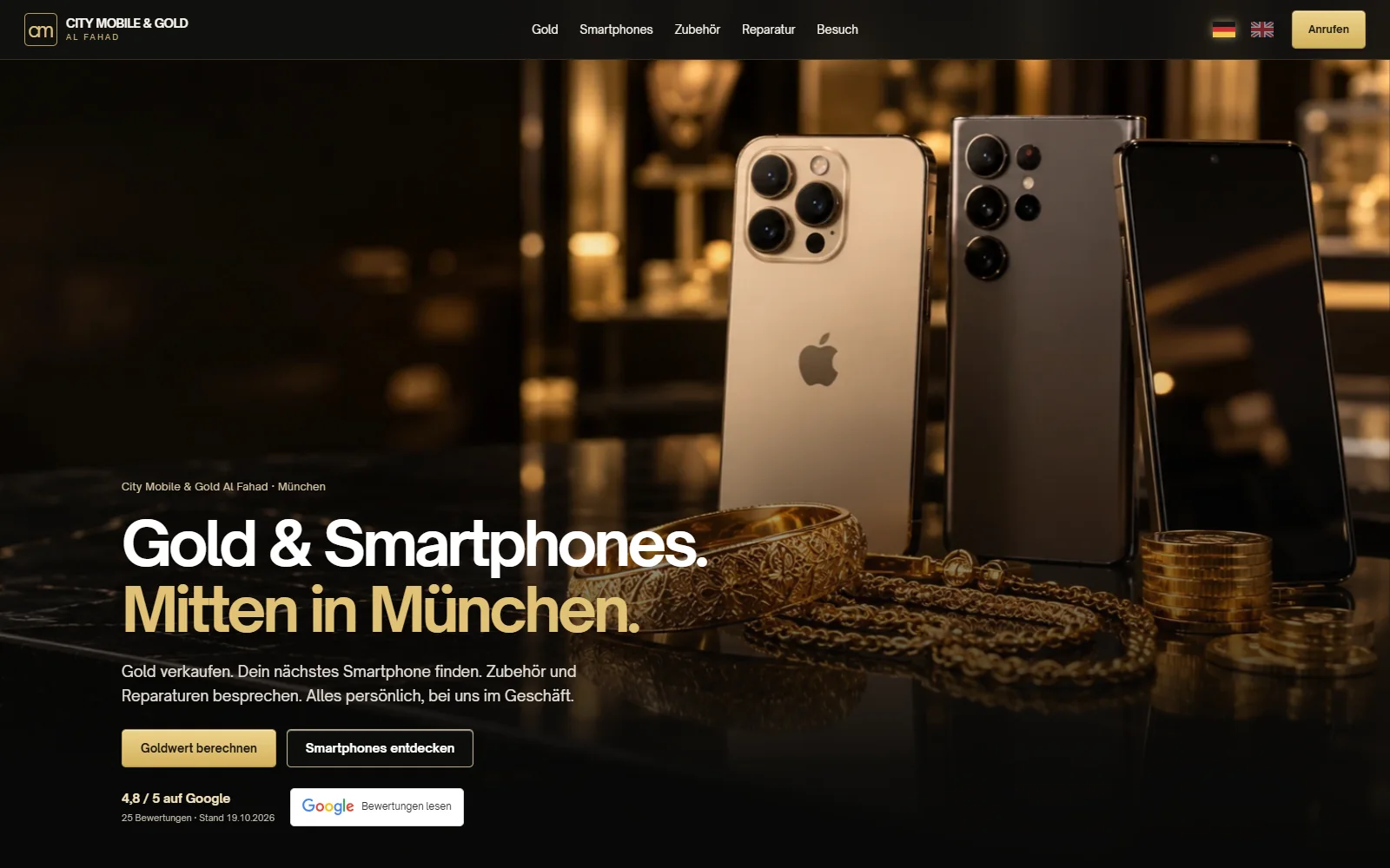 City Mobile and Gold Al Fahad homepage preview